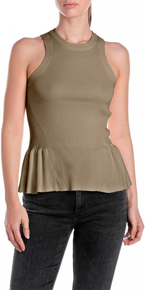 Replay - Top in maglia con Volant