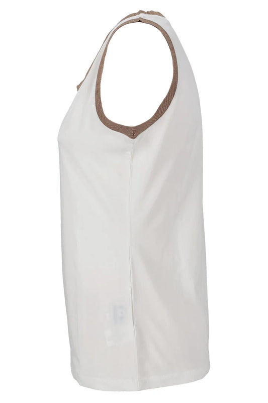 Maidamila - Canotta rifiniture oro