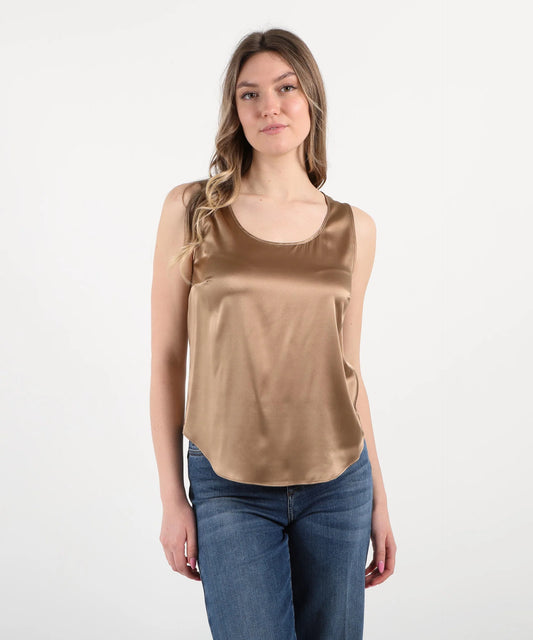 Maidamila - canotta in Viscosa scollo a v