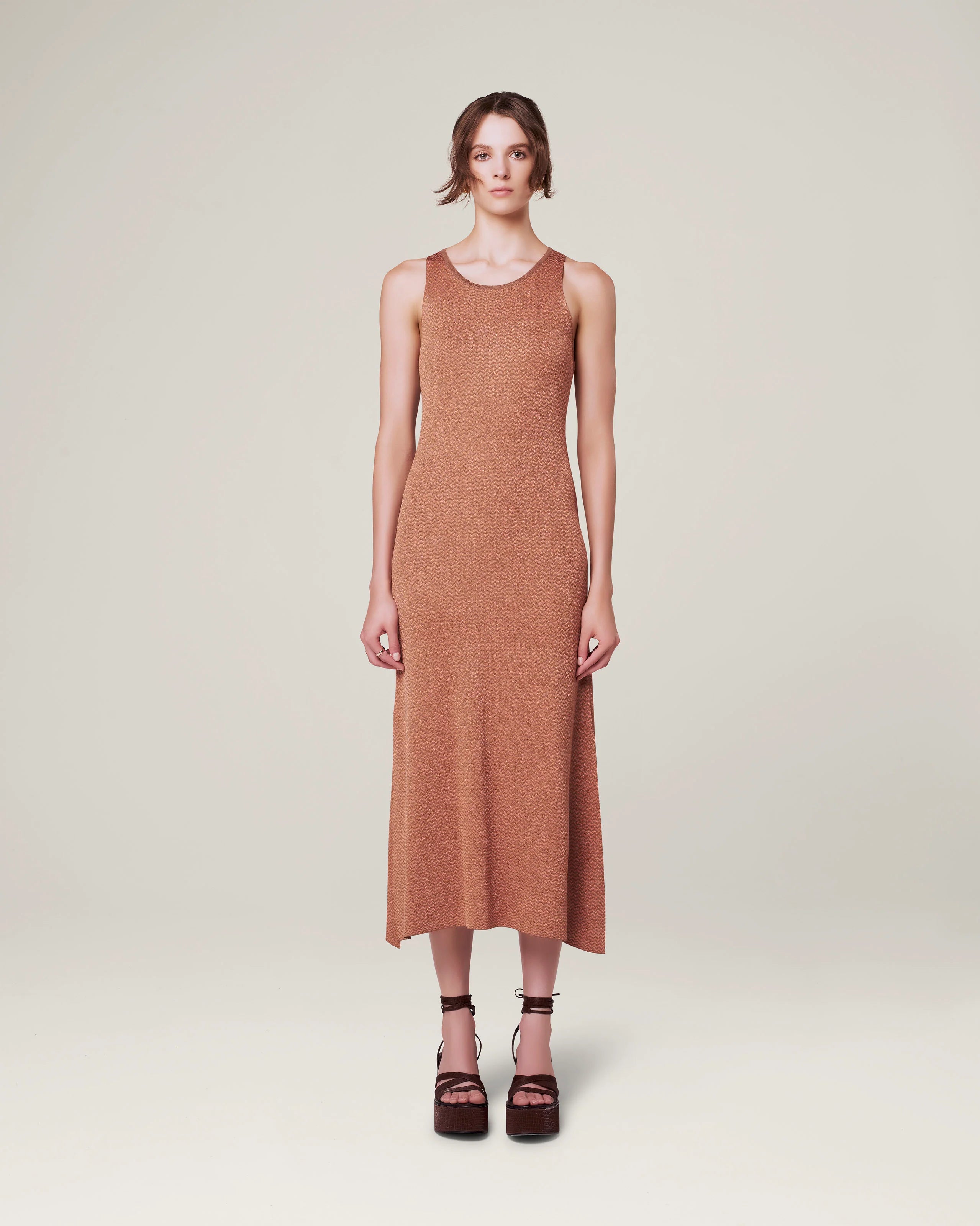 Maidamila - Vestito Longuette in filato di viscosa