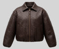Risskio | Bomber Ella in ecopelle effetto intrecciato