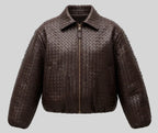 Risskio | Bomber Ella in ecopelle effetto intrecciato