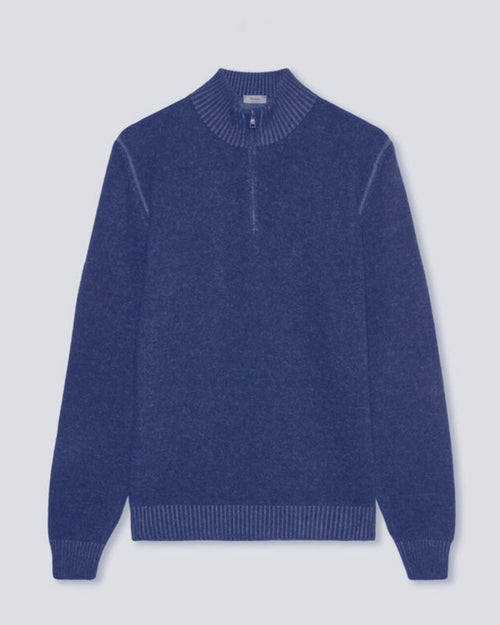 Ferrante | Serafino con  Zip in Lana Merino Extrafine | Uomo