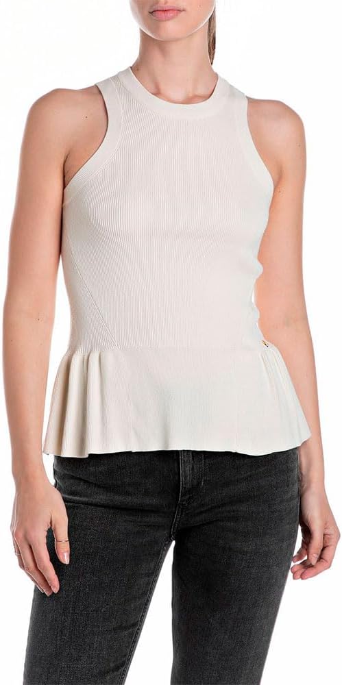 Replay - Top in maglia con Volant