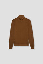 Ferrante | Dolcevita Ciclista Lana Merino Extrafine Caramel Brown | Uomo