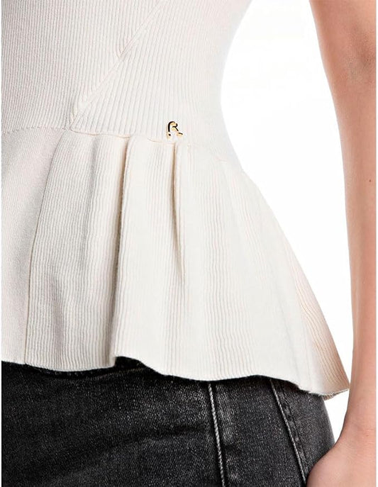 Replay - Top in maglia con Volant