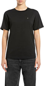 Replay | T-Shirt Donna Logo in metallo | Black