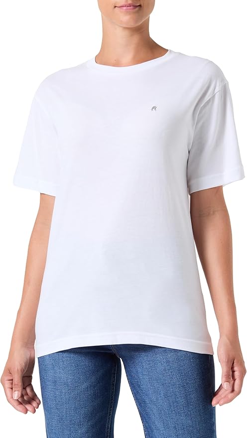 Replay - T-shirt con logo in metallo