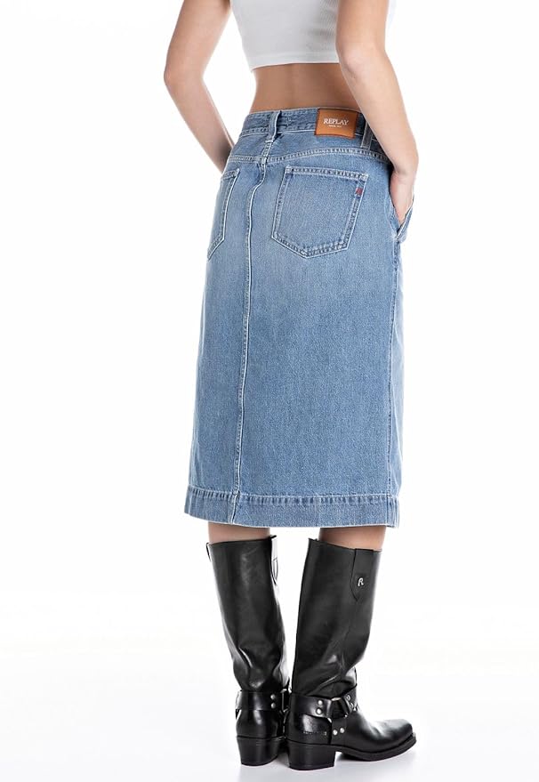 Replay | Gonna Midi in Denim Blu | Gonna Donna