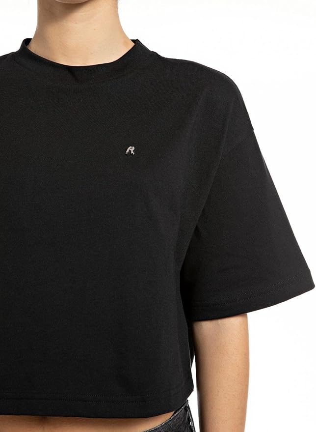 Replay | Crop Top Donna con Logo | Black
