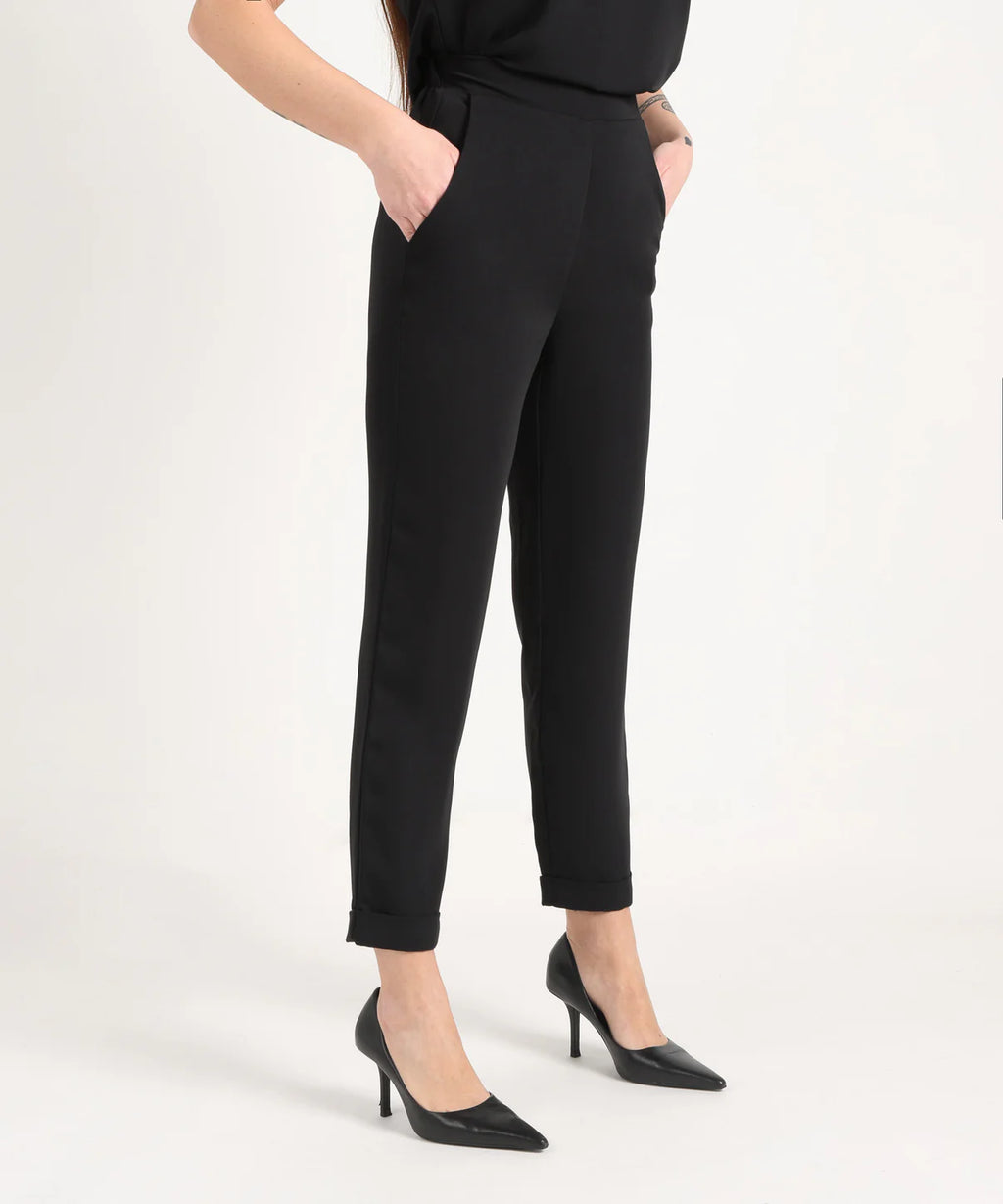 Maidamila | Pantalone con Risvolto Elegante | Pantalone Donna