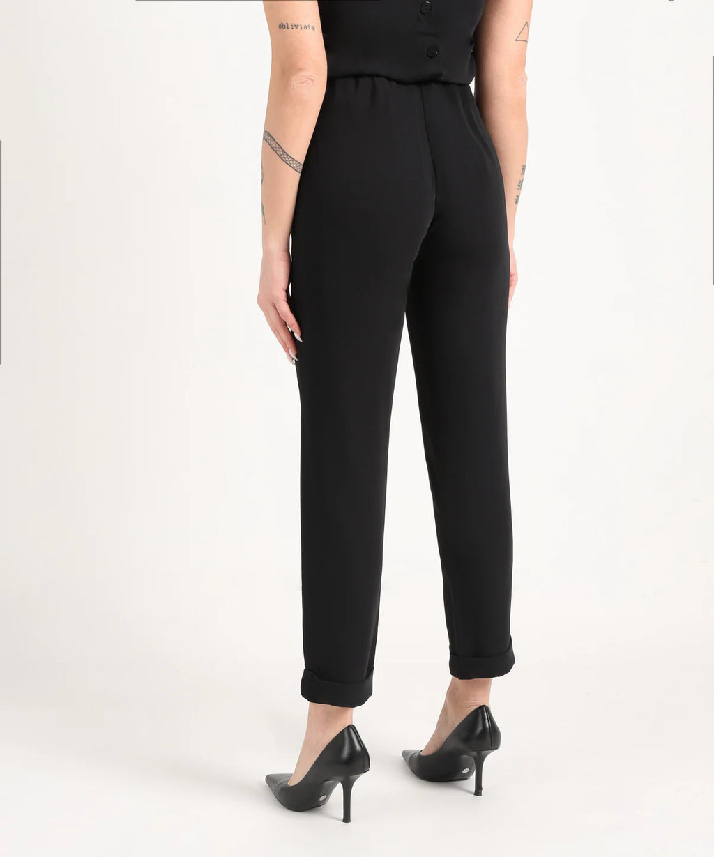 Maidamila | Pantalone con Risvolto Elegante | Pantalone Donna