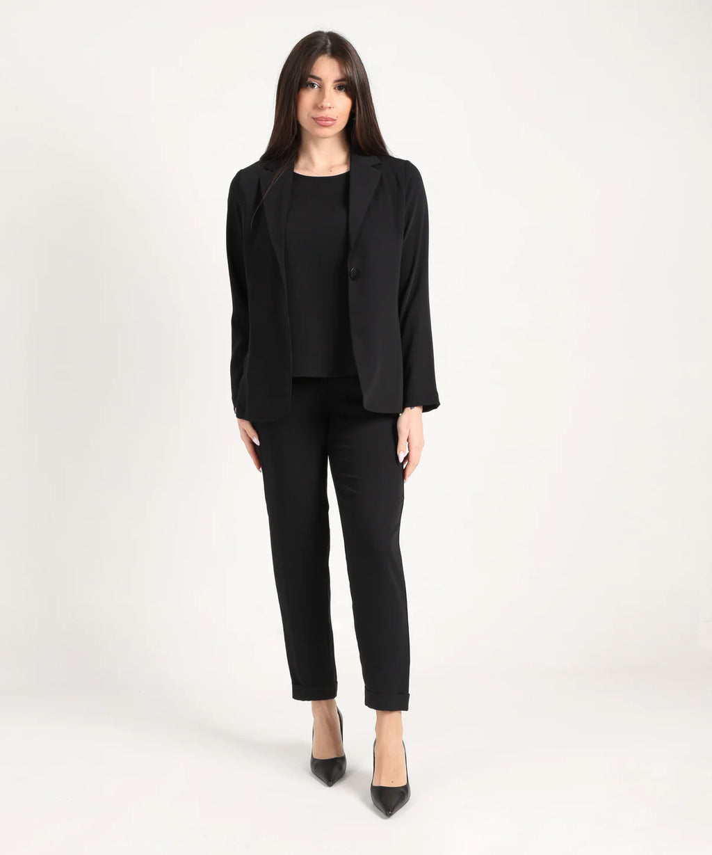Maidamila | Pantalone con Risvolto Elegante | Pantalone Donna