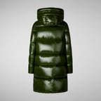 Save The Duck | Piumino Donna “Isabel” Verde Bosco | Animal-Free, Oversize, Antivento