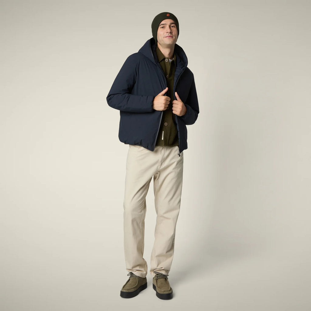 Save The Duck | Ezra Giubbotto Uomo Blue/Black Animal Free