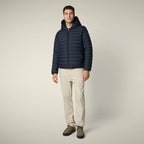 Save The Duck | Ezra Giubbotto Uomo Blue/Black Animal Free