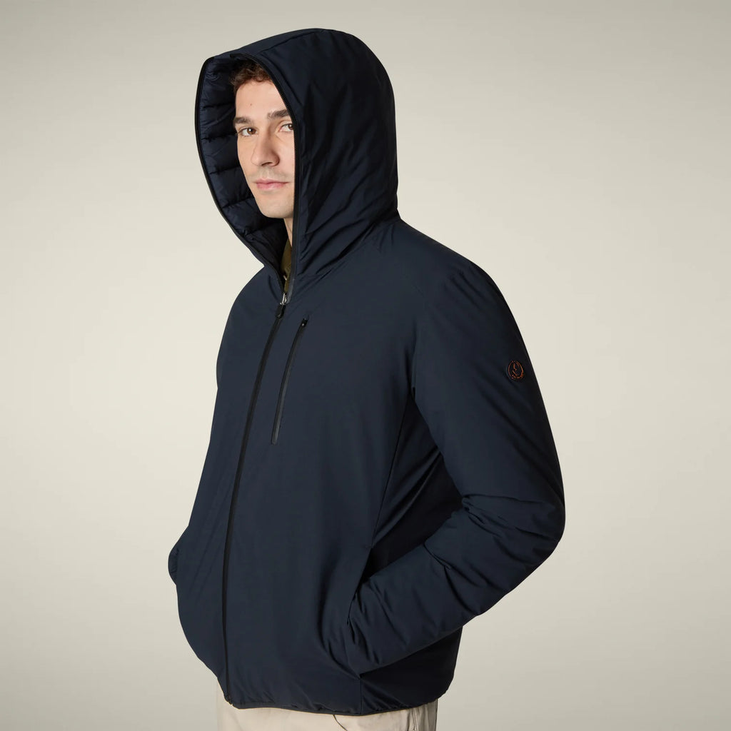 Save The Duck | Ezra Giubbotto Uomo Blue/Black Animal Free