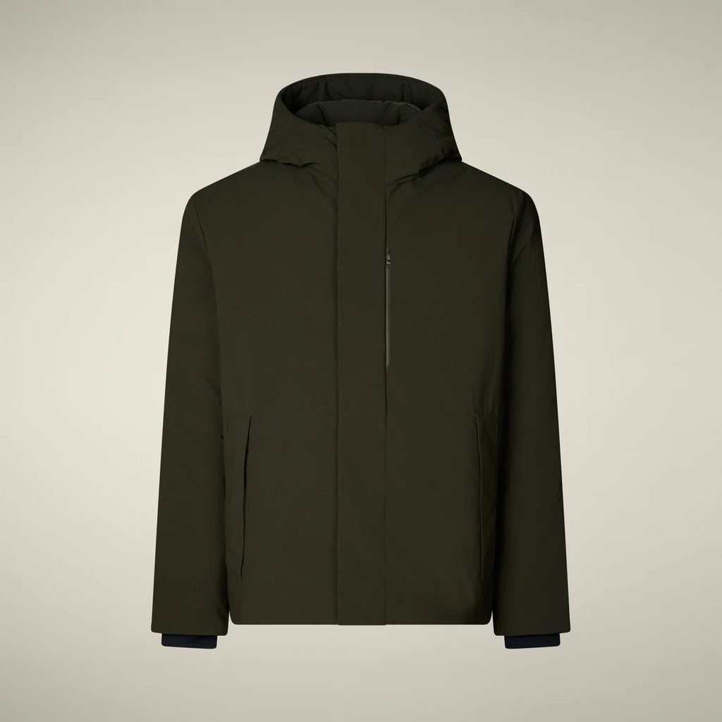 Save The Duck | Obione Giacca Uomo Land Green Animal Free