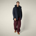 Save The Duck | Sesle Cappotto Uomo Blue/Black Animal Free