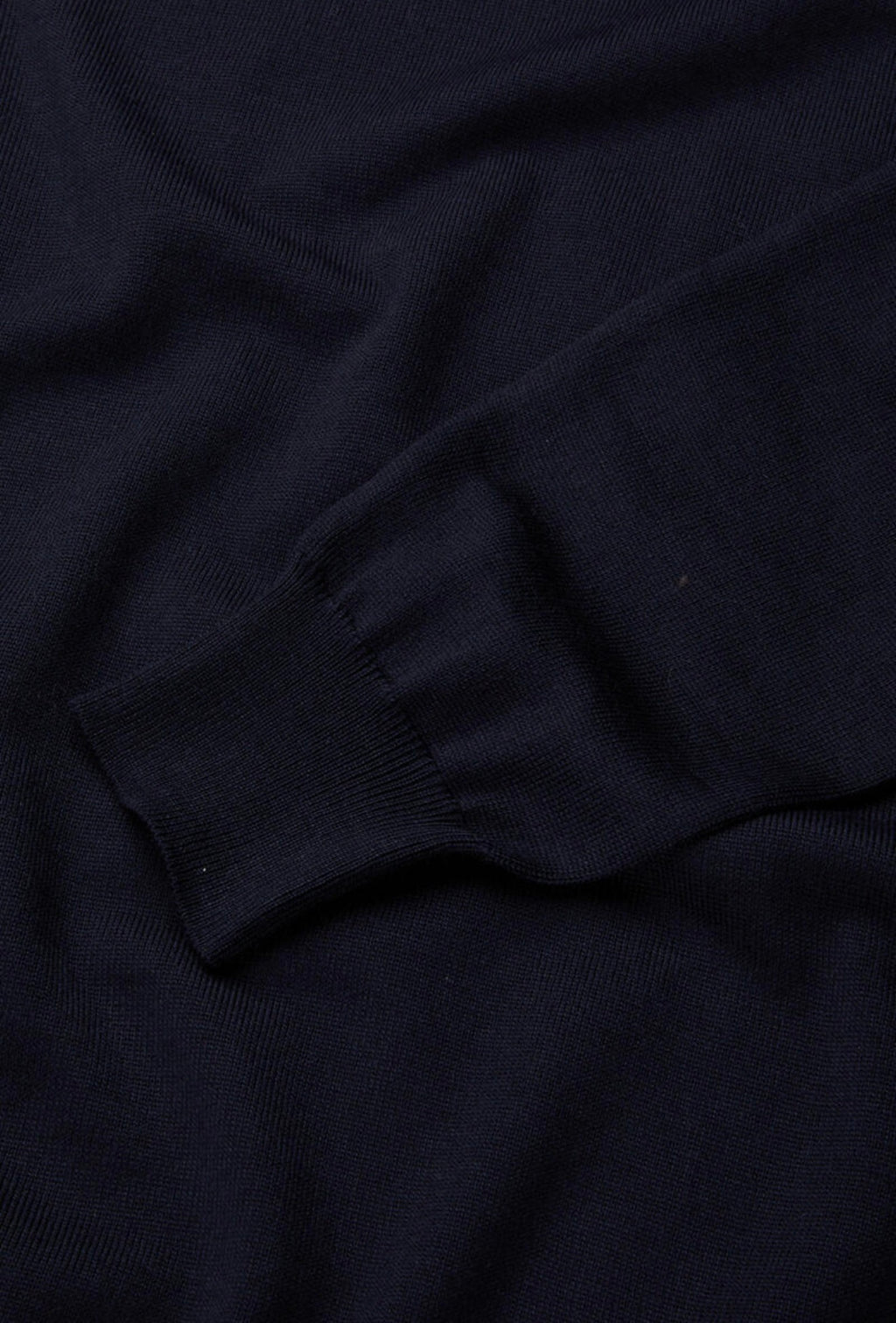 Ferrante | Dolcevita Ciclista in Lana Pettinata Blu | Uomo