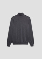 Ferrante | Dolcevita Ciclista in Lana Pettinata Grigio | Uomo