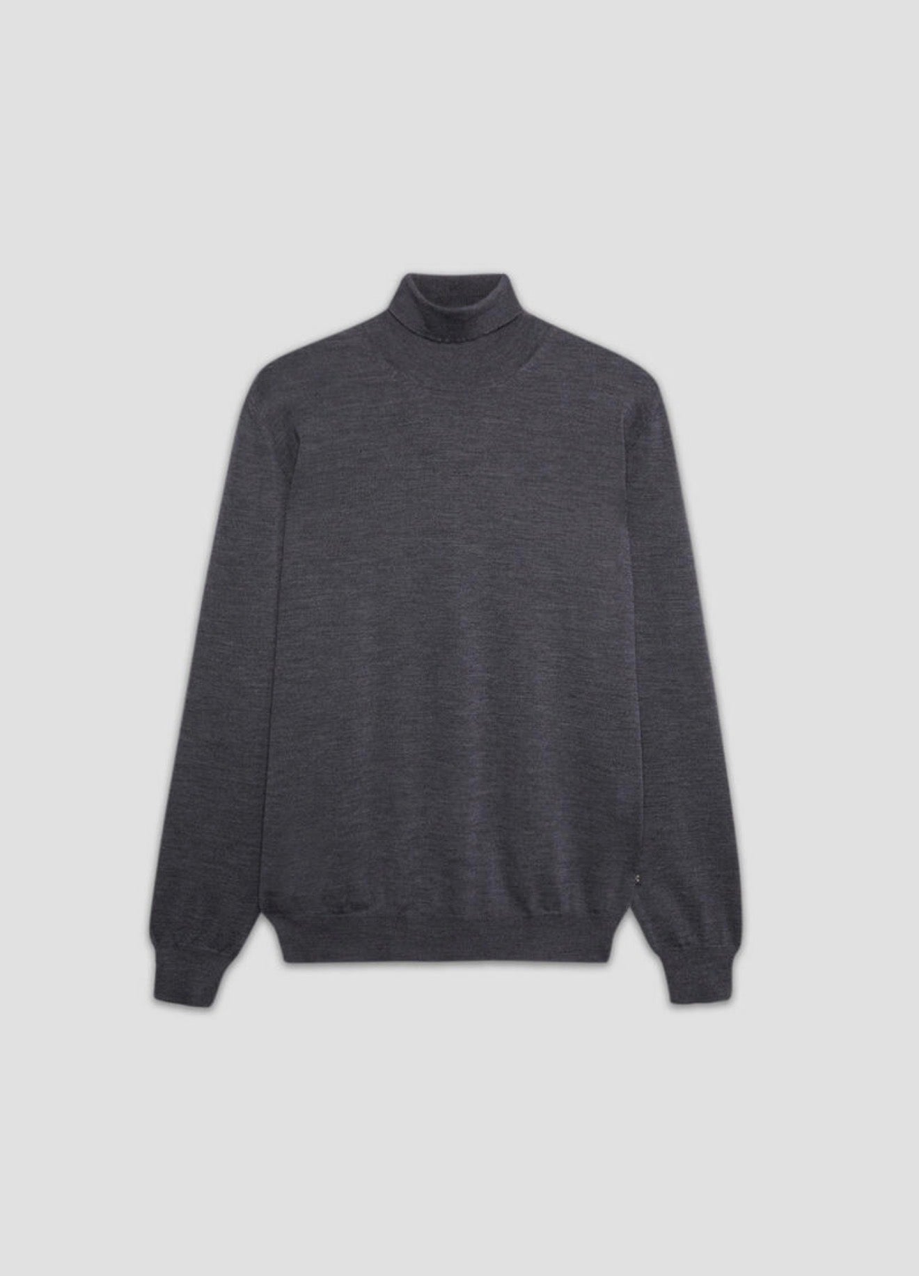 Ferrante | Dolcevita Ciclista in Lana Pettinata Grigio | Uomo