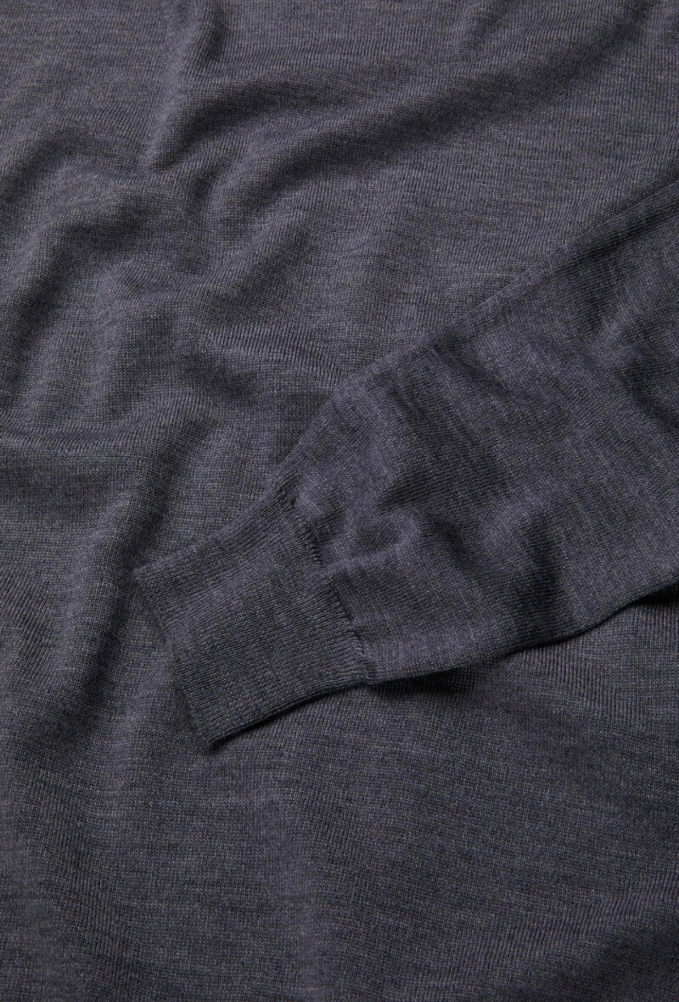 Ferrante | Dolcevita Ciclista in Lana Pettinata Grigio | Uomo