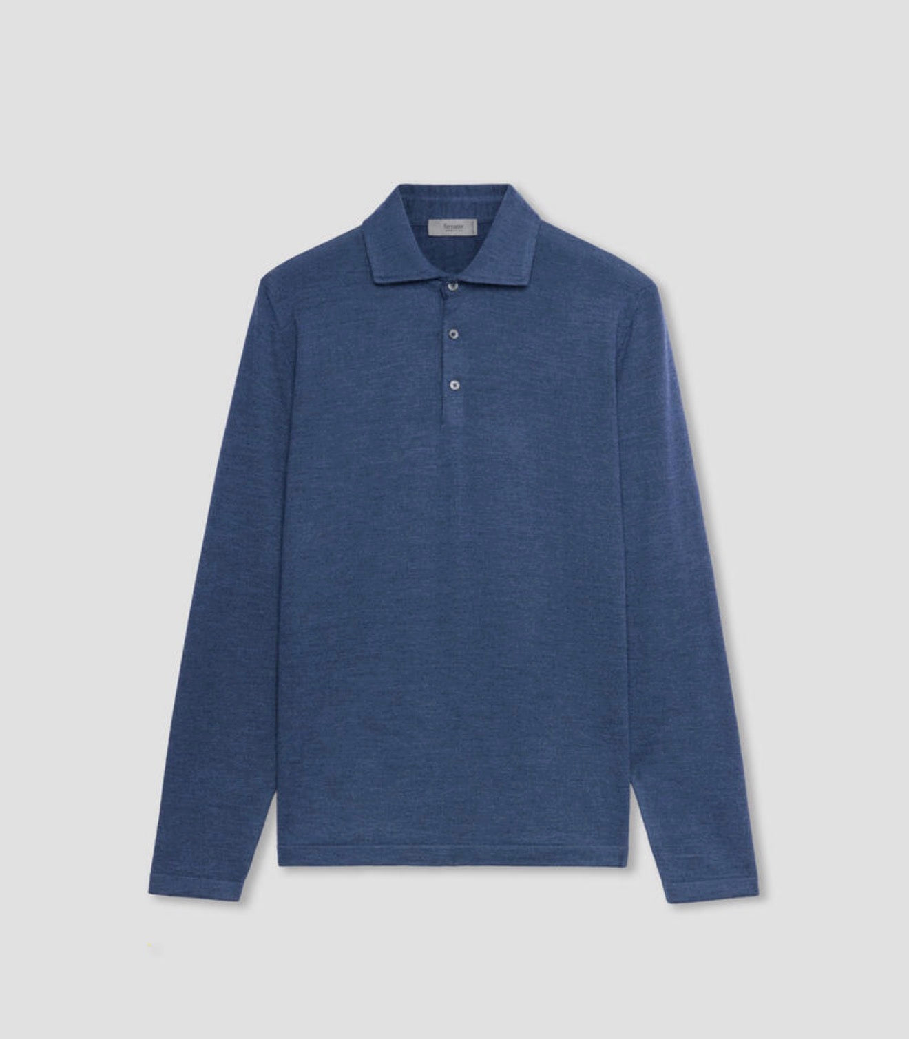 Ferrante | Polo con Bottoni in Pura Lana Pettinata | Uomo