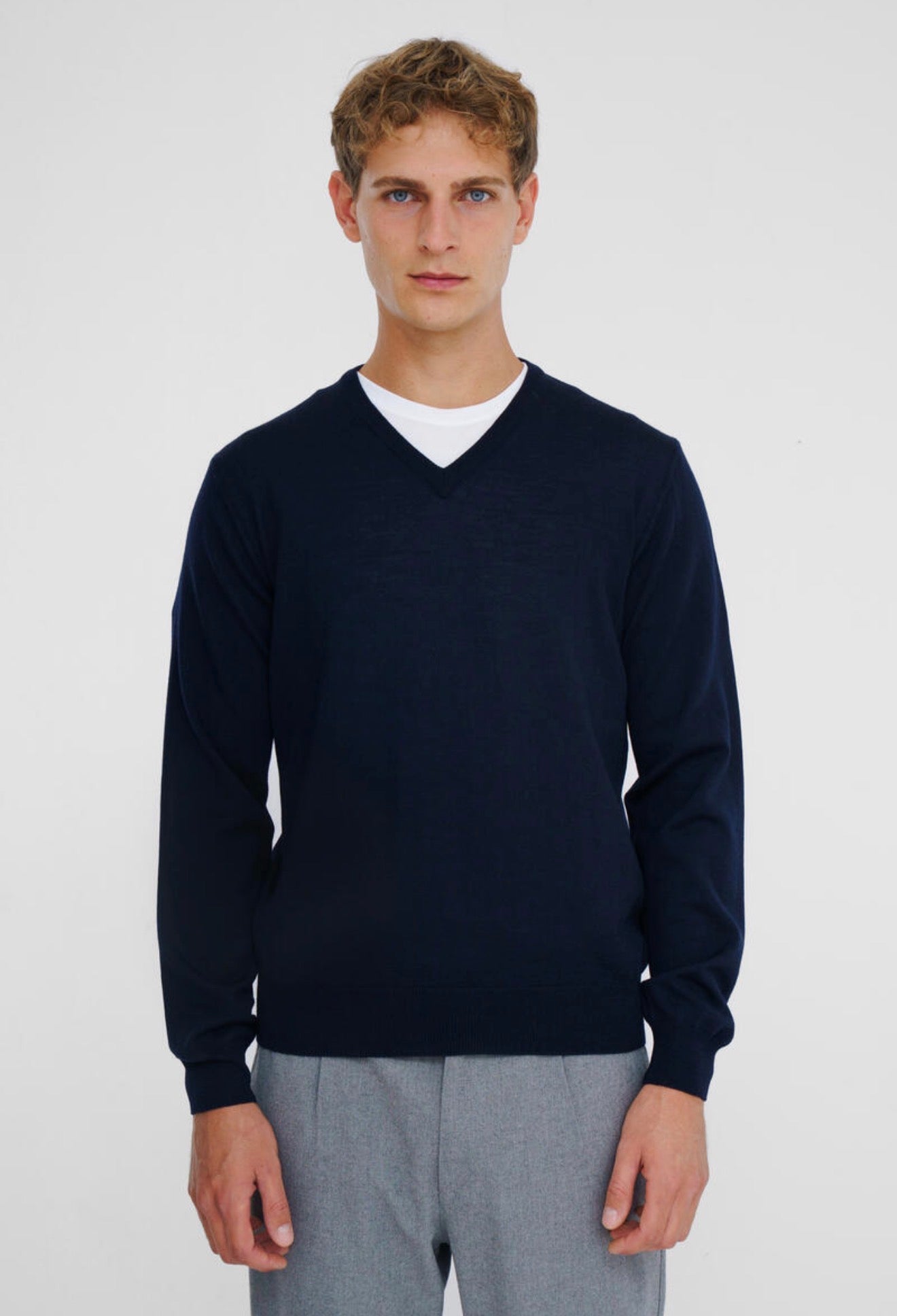 Ferrante | Pullover in Lana Pettinata Uomo