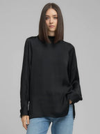 Replay | Blusa con Nastri Nera | Blusa Donna