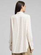 Replay | Long Straight Fit Shirt Winter White | Camicia Donna