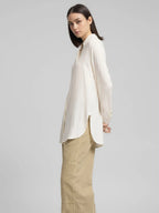 Replay | Long Straight Fit Shirt Winter White | Camicia Donna