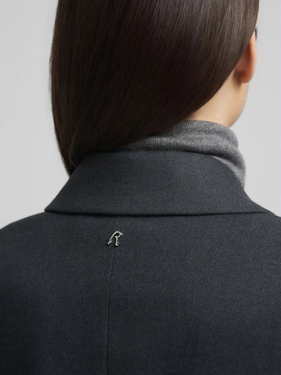 Replay | Long Twill Blazer Grigio Scuro | Blazer Donna