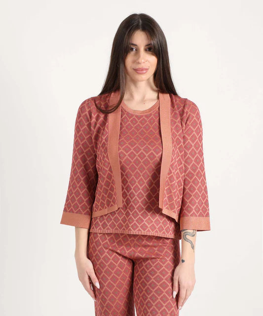 Maidamila - Copri spalle rosa geometrico