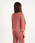 Maidamila - Copri spalle rosa geometrico