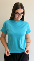 Maidamila | T-shirt Basic cotone | Light Blu