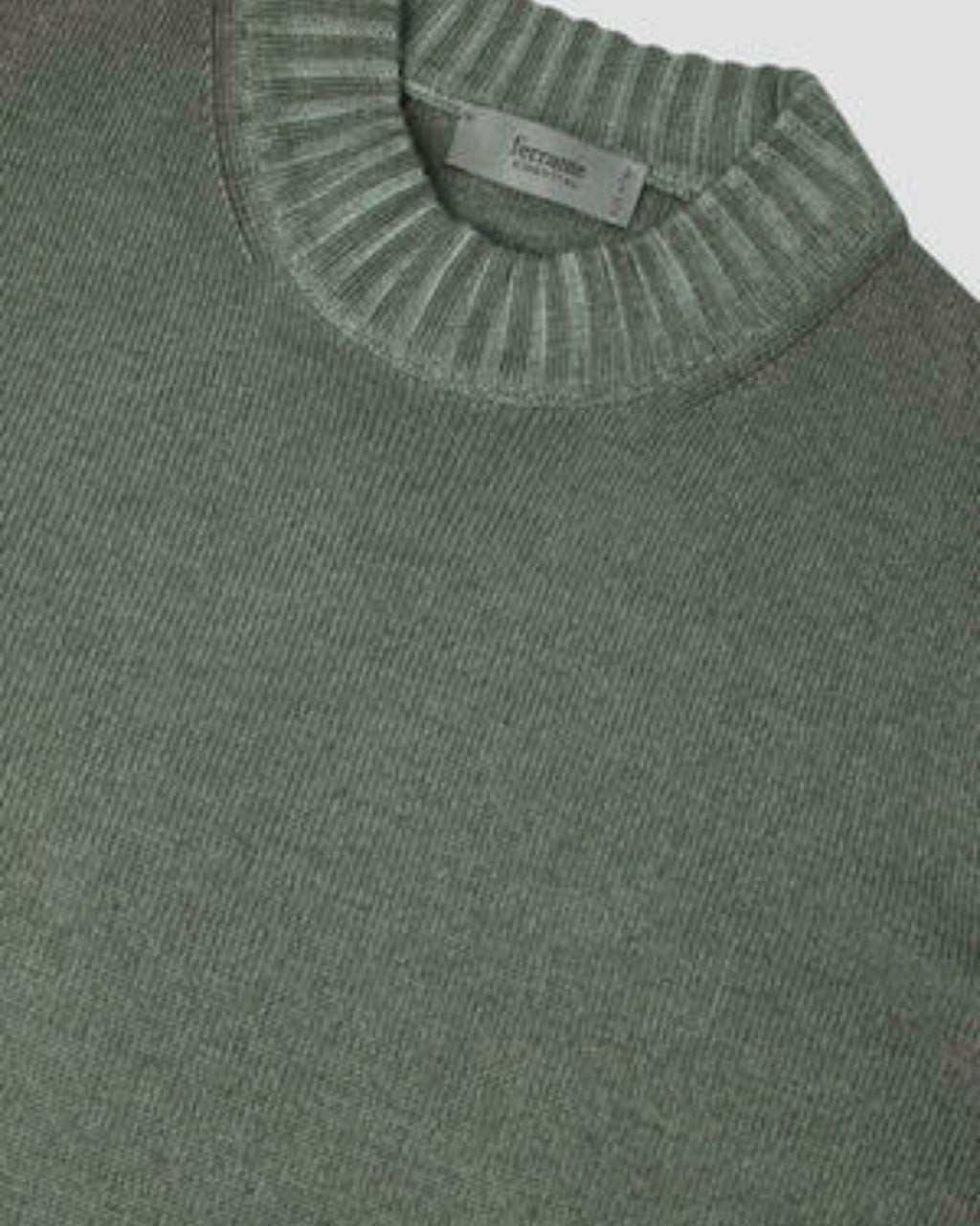 Ferrante | Mezzo Collo in Lana Merino Extrafine Green | Uomo