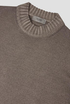 Ferrante | Mezzo Collo in Lana Merino Extrafine Brown | Uomo