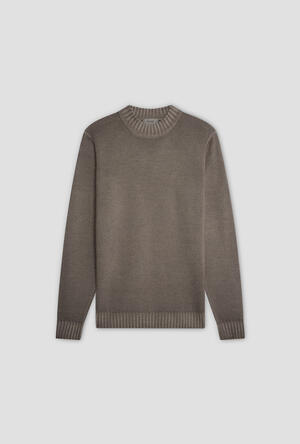 Ferrante | Mezzo Collo in Lana Merino Extrafine Brown | Uomo