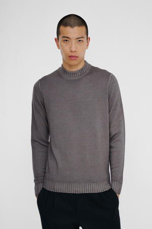 Ferrante | Mezzo Collo in Lana Merino Extrafine Brown | Uomo