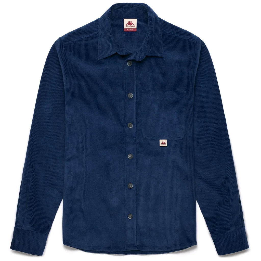 Kappa | Elgafar Overshirt in Corduroy Blue Marine | Uomo