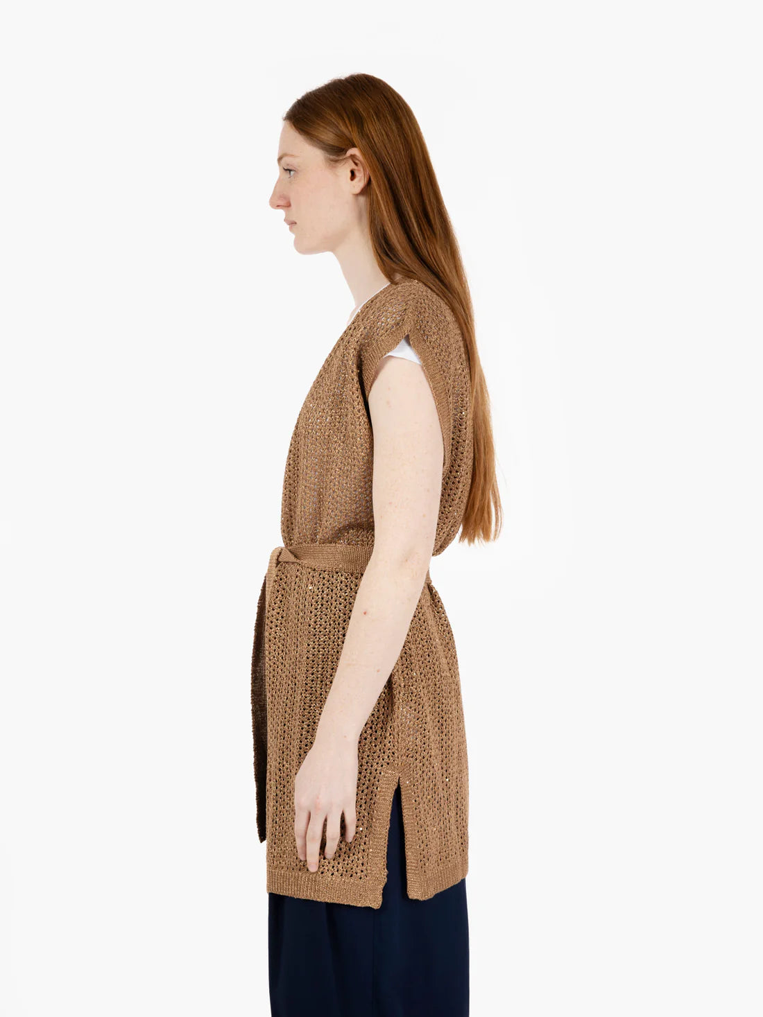 Maidamila - Gilet lungo punto rete