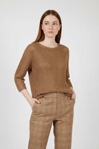 Maidamila | Maglia Punto Rete con Paillettes | Maglia Donna