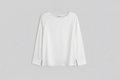 Maidamila | Camicia Bianca in Seta Scollo Barca | Blusa Donna