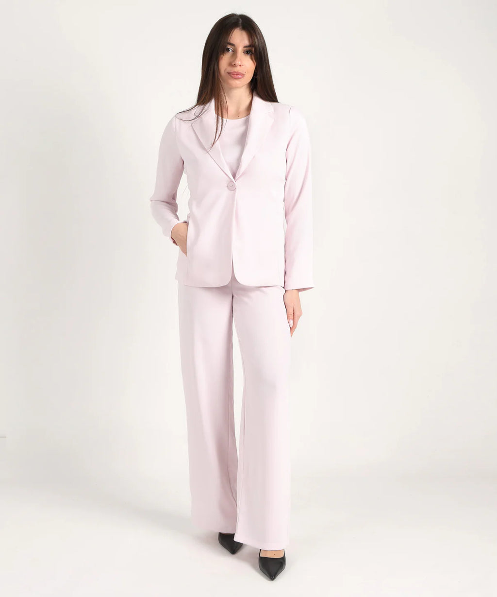 Maidamila | Completo Blazer e Pantalone Rosa | Tailleur Donna