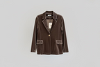 Maidamila | Blazer in Velluto Marrone | Giacca Donna