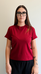 Maidamila | T-shirt Basic cotone | Red