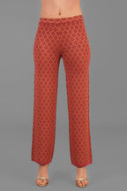 Maidamila - Pantalone Rosa Geometrico