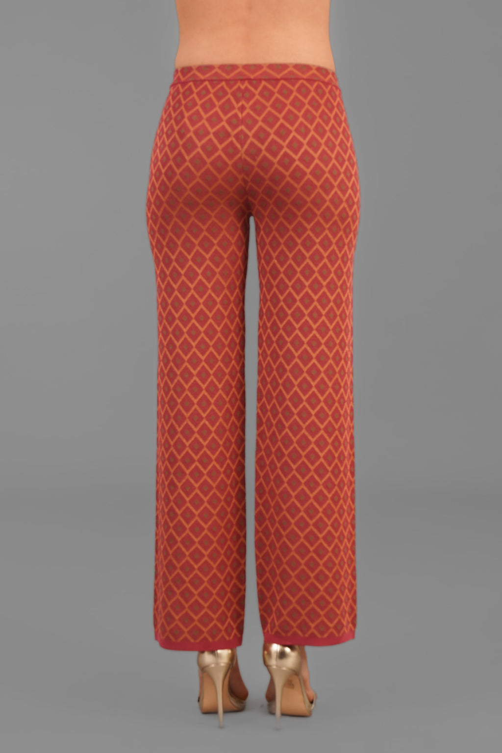 Maidamila - Pantalone Rosa Geometrico