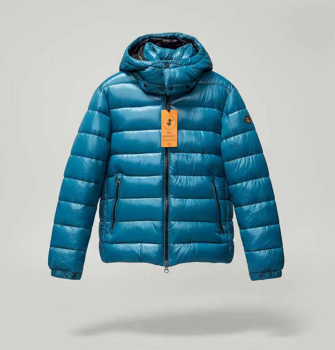 Save The Duck | Florian Giacca Uomo Blue Petrolio Animal Free